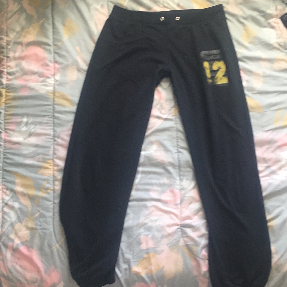 Black tight bottom sweatpants